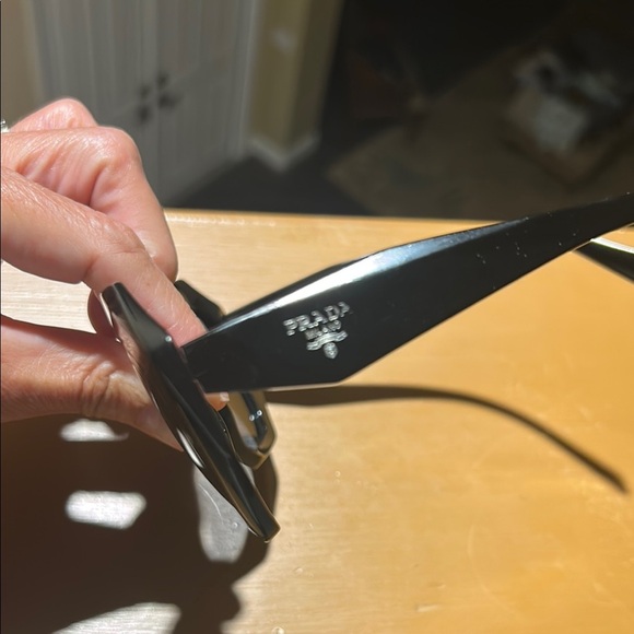 Prada Black Oversized Cat-Eye Glasses - Picture 6 of 13